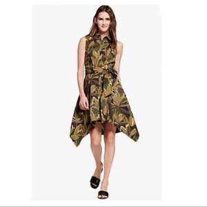 Who What Wear Sleeveless Asymmetric Hem Shirt Midi Dress Size Small